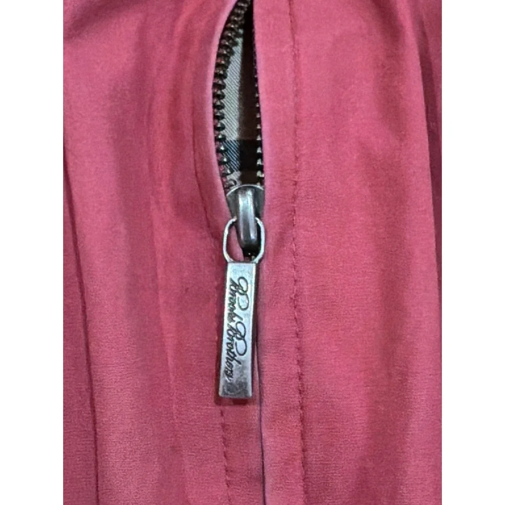 Brooks Brothers Harrington Jacket Mens Red Plaid Lined Full Zip XL